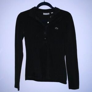 Lacoste Long Sleeve Polo Slim Fit Black